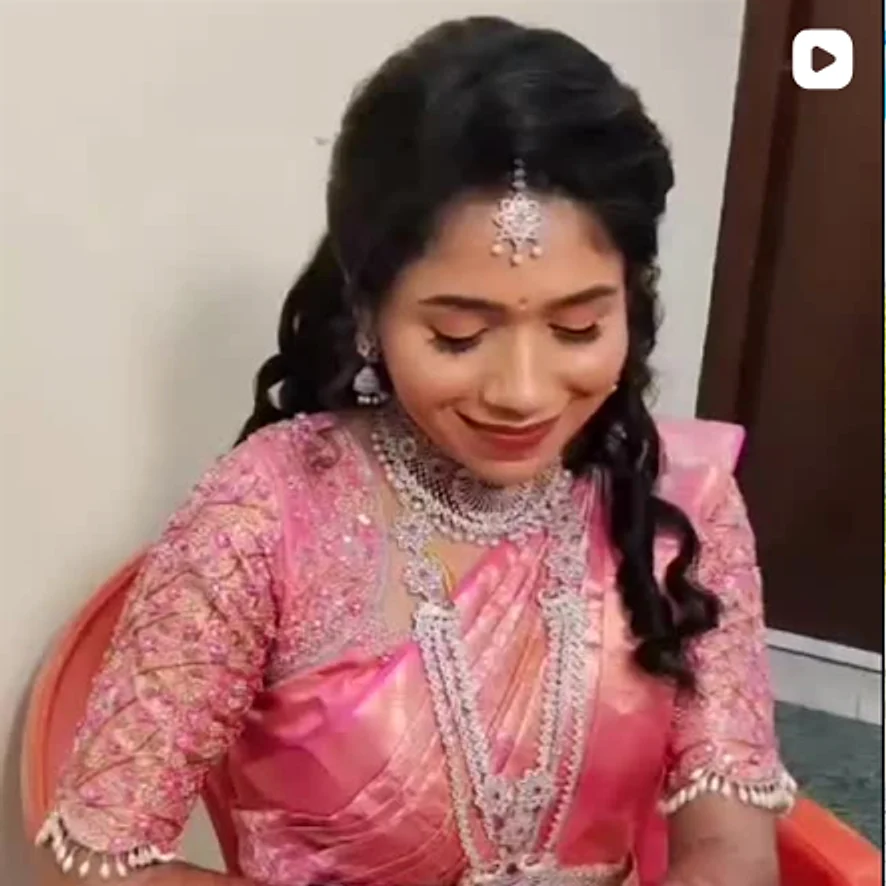 Bride in pink